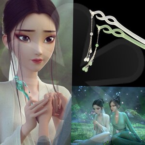 91tb41837873淘宝白蛇缘起发簪子珠钗同款青蛇劫起白素贞cos手工仿