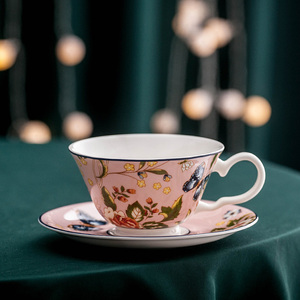 50lockyhe淘宝高档英式纯白骨瓷咖啡杯套装下午茶具红茶花茶杯配