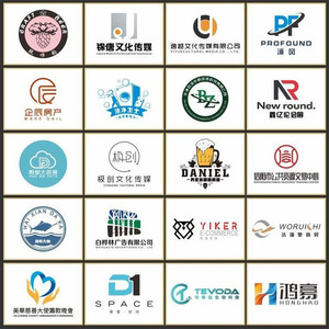 原创logo设计招牌店标公司文化传媒水印卡通头像品牌手绘店名定制