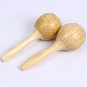 奥尔夫打击乐器榉木木制沙锤幼儿园宝宝大号沙球抓握训练儿童沙蛋