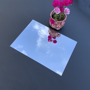 加工软镜子 pc镜面有机玻璃亚克力镜面板 单面镜 双面镜 半透镜