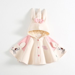 日系斗篷宝宝婴儿披风1-3岁男女宝宝外出防风披肩童装可爱小外套
