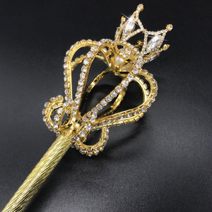 魔法棒权杖手杖公主金色皇冠女孩天使道具成人儿童玩具演出仙女棒