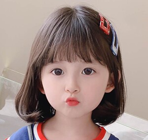 网红公主儿童假发短发可爱假发头套发饰短发波波头女童拍摄写真