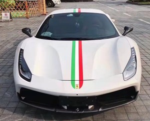 法拉利458意大利三色车贴拉花 488 f8 f360个性贴纸装饰贴画