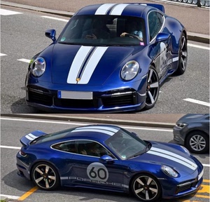 保时捷911sport classic全车改装贴纸992机盖彩贴车身个性拉花718