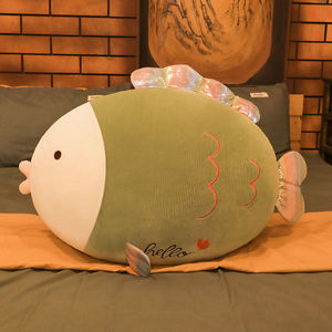 接吻鱼抱枕情侣接吻鱼毛绒玩具超大号床上靠枕睡觉夹腿女生玩偶布