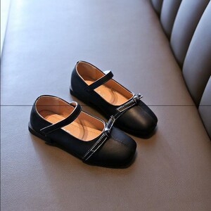小女童方口皮鞋鞋