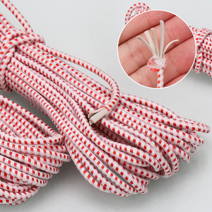 老式圆形松紧带高弹力耐用红橡皮筋绳裤子缩筋带儿童腰带服装辅料