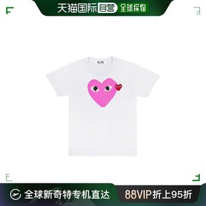 日本直邮日潮 PLAY CDG 短袖T恤 粉色 男士XXL码