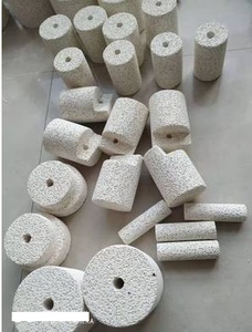 定制石英管炉管堵头25/60/80炉刚玉管式隔塞堵管塞陶瓷氧化铝热塞