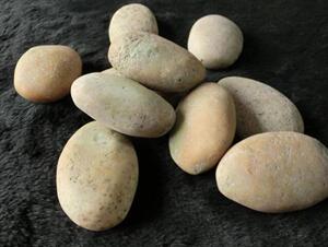 天然夜光石 不规则椭圆形夜光石原石 夜明珠原石发光奇石