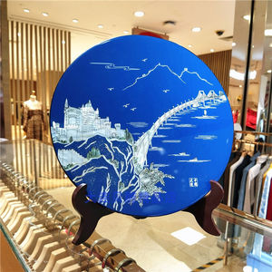 大连贝雕画大连贝雕贝雕画贝壳摆件螺钿开业特色商务礼品伴手礼旅