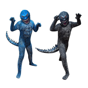 万圣节服装godzilla哥斯拉cosplay中大童表演六一男童怪兽服装