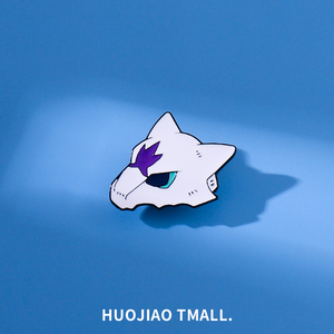 ins潮 阿罗拉嘎啦嘎啦头骨胸针创意神奇宝贝金属徽章学生饰品礼物