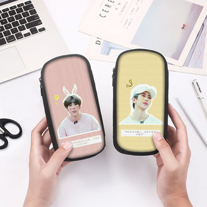 蔡徐坤应援笔袋明星周边同款文具盒文具袋铅笔盒高颜值大容量学生小