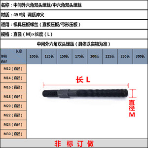 双头螺丝m22