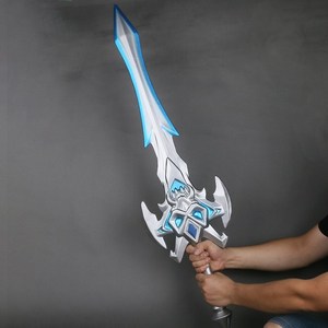 亚瑟死亡骑士剑盾牌cos道具 武器pu橡胶大号刀剑模型荣耀玩具