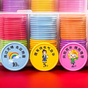 课堂老师教学培训班奖励小学生积分卡奖励币塑料兑换币激励币提高学习