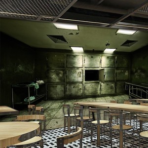 密室逃脱主题装修壁纸3d场景诡异惊悚房间鬼屋恐怖剧本杀废墟墙纸