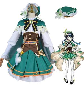 源头工厂原神温迪同人女装裙子cosplay服装风神巴巴托斯温迪正太