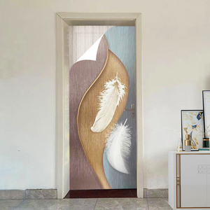 门贴纸整张木门翻新自粘防水加厚宿舍卧室卫生间门框创意装饰贴纸