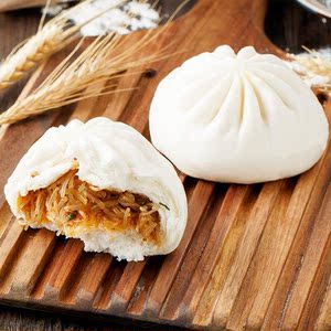 上海中饮巴比包子馒头冷冻速食营养早餐半成品商用鲜肉大包子