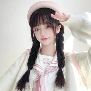 假发编发辫子女长发麻花辫日系jk双马尾辫子自然减龄假发辫子麻a