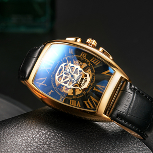 理查德镶钻男士手表镂空酒桶全自动机械表米勒骷髅王者氚气之魂表