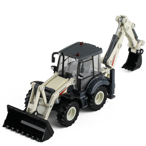 凯迪威双向铲车挖土机 农场拖拉机儿童仿真合金工程汽车模型玩具