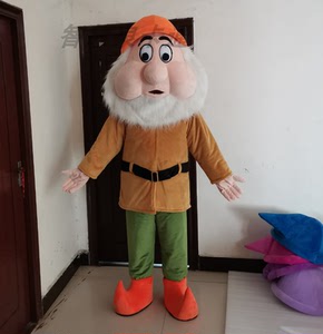 定制红色小矮人系列卡通人偶服玩偶服企业吉祥物动漫人物儿童头套