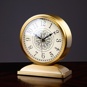 欧式轻奢钟表小型座钟台钟家用客厅摆放床头时钟桌面摆件创意台式