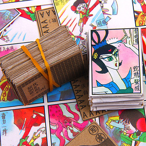 7080后童年儿时回忆老式怀旧传统拍画啪叽手拍洋画游戏小纸牌玩具