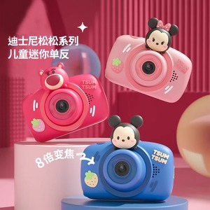 迪士尼儿童照相机可拍照草莓熊米奇米妮小女孩迷你数码拍立得玩具