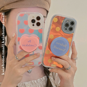 kaia 韩风ins镭射波点支架适用iphone11pro max苹果12手机壳iphonex