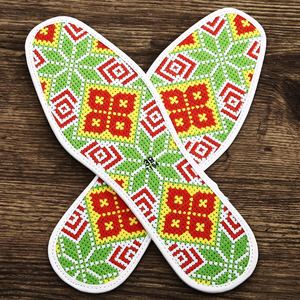 手工刺绣陌上花十字绣鞋垫几何图案新花样子图布面小格子布