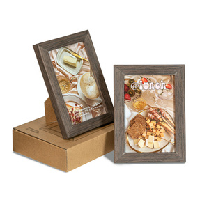极印木质相框套装 2个装/盒 3寸照片相册