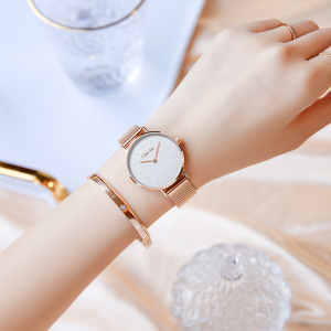 正品小ck手表女士学生2022新款名牌女表品牌石英表超薄简约十大