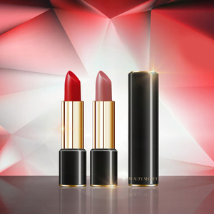 [美颜秘笈天猫特卖店]奶迪色盛世红哑光口红丝绒雾面保湿官方正品