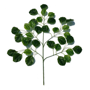 仿真绿植梨叶雪梨树叶假叶子圆叶桐园林艺术舞台植物造景树叶新