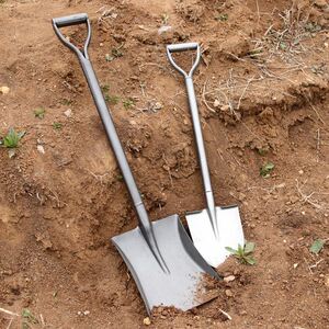 小号大铲农用铁锹锹头钢铲奠基洋锹大号园艺铁锨种花木柄圆口撬斗