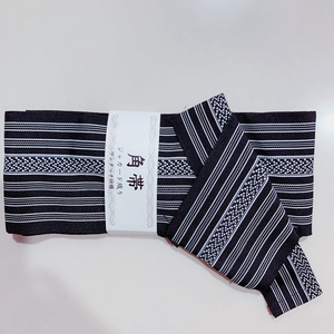 日本男士和服浴衣长款浴袍条纹定型角带腰带魔术贴送绑带腰封配件