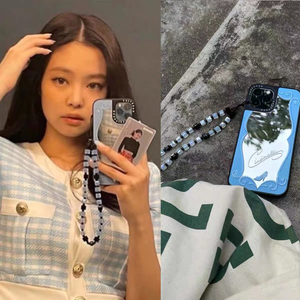 金智妮jenny同款手机链子简约ins手机壳 适用于苹果安卓手机壳