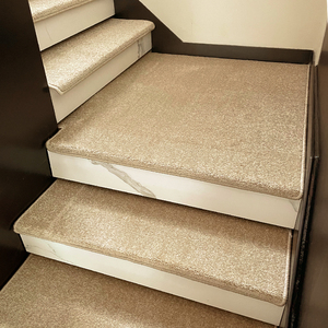 加厚纯色楼梯踏步垫免胶自粘楼梯地毯防滑家用满铺实木楼梯垫定制