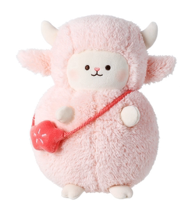 名创优品miniso羊咩咩系列可爱小羊毛绒睡眠娃娃玩偶公仔趴姿抱枕