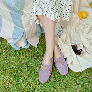 ozlana 春夏女鞋澳洲软底平底鞋内增高一脚蹬马卡龙豆豆鞋女