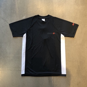 锐步reebok 夏季男子复古黑白拼色速干透气运动休闲短袖t恤ej8679