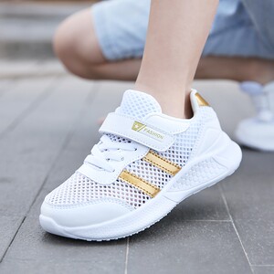 官网正品品牌贵人鸟童鞋夏季儿童网面透气小白鞋男孩轻便运动白鞋