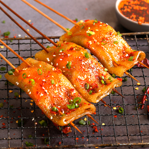 80217人付款淘宝重庆四川专用烧烤豆皮串豆腐皮薄豆皮豆干商用网红