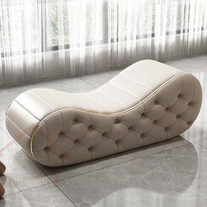 北欧情趣躺椅衣帽间客厅长条沙发床尾凳轻奢现代卧室拉扣真皮春凳